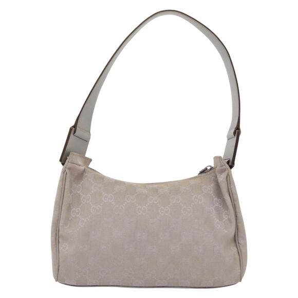 GUCCI GG Canvas Shoulder Bag Purple Gold - Picture 3 of 16